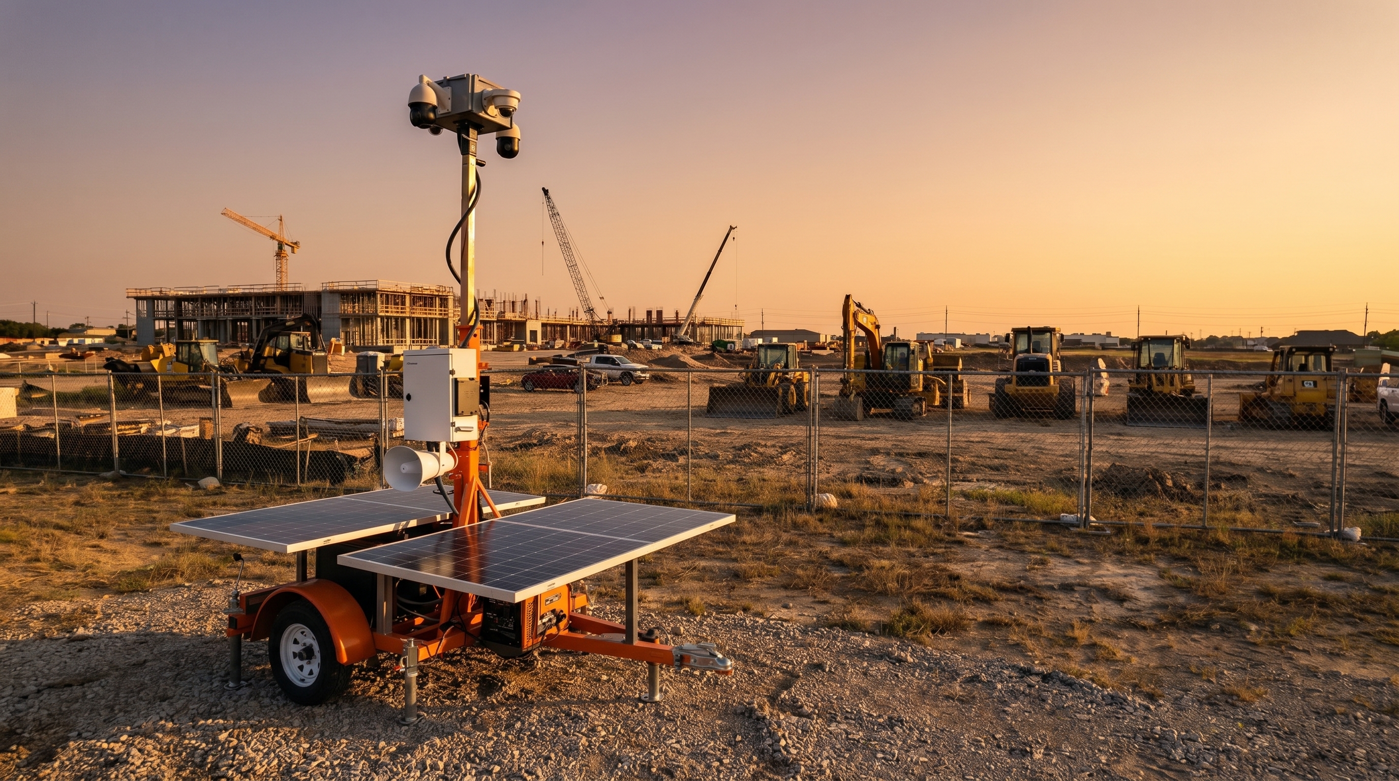 How Mobile Surveillance Trailers Help Protect North Texas Construction Sites After Hours